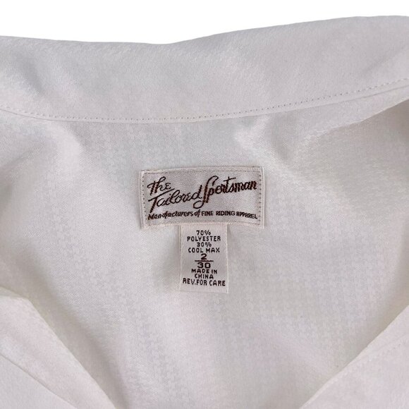 The Tailored Sportsman White Button-Up Long Sleeve Shirt Womens Riding Apparel S - Picture 2 of 5
